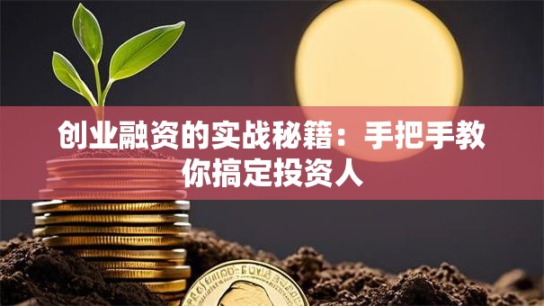 创业融资的实战秘籍：手把手教你搞定投资人