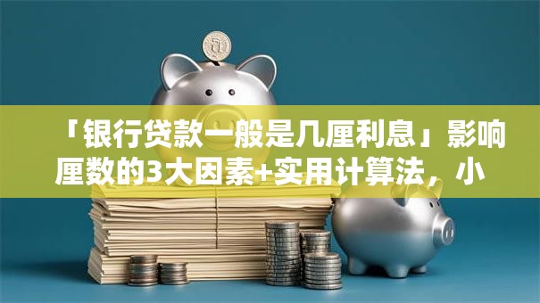 「银行贷款一般是几厘利息」影响厘数的3大因素+实用计算法，小白也能看懂