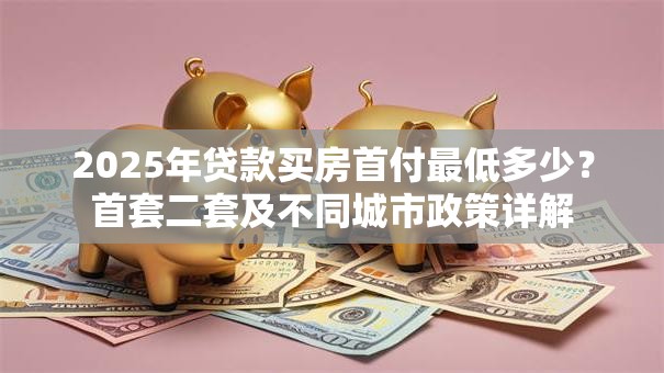 2025年贷款买房首付最低多少？首套二套及不同城市政策详解