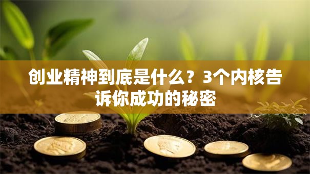 创业精神到底是什么？3个内核告诉你成功的秘密