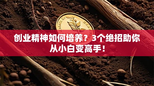 创业精神如何培养？3个绝招助你从小白变高手！