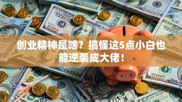 创业精神是啥?搞懂这5点小白也能逆袭成大佬! 创业精神是啥?搞懂这5点小白也能逆袭成大佬!