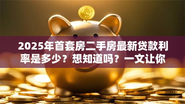 2025年首套房二手房最新贷款利率是多少？想知道吗？一文让你清楚了解