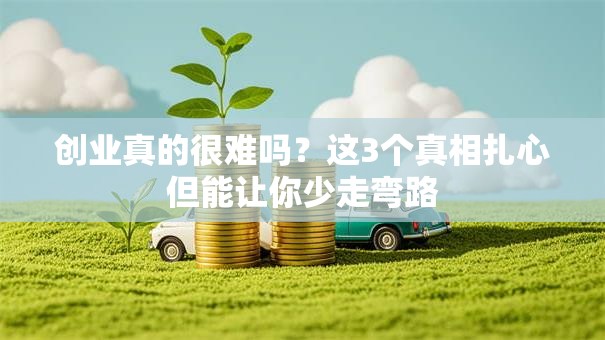 创业真的很难吗？这3个真相扎心但能让你少走弯路
