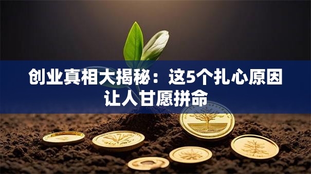 创业真相大揭秘：这5个扎心原因让人甘愿拼命