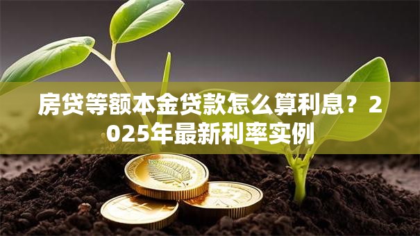 房贷等额本金贷款怎么算利息？2025年最新利率实例