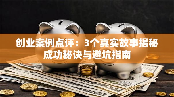 创业案例点评：3个真实故事揭秘成功秘诀与避坑指南