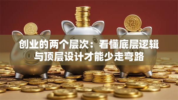 创业的两个层次：看懂底层逻辑与顶层设计才能少走弯路