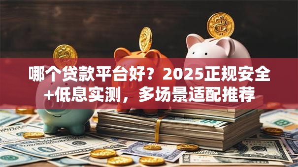 哪个贷款平台好？2025正规安全+低息实测，多场景适配推荐