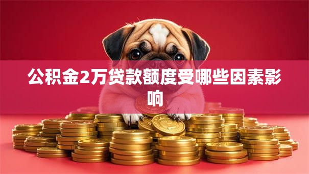 公积金2万贷款额度受哪些因素影响