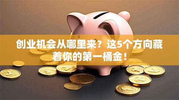 创业机会从哪里来？这5个方向藏着你的第一桶金！