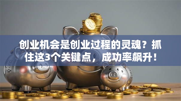 创业机会是创业过程的灵魂？抓住这3个关键点，成功率飙升！