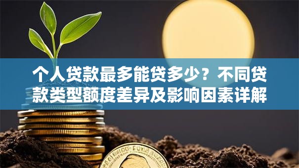 个人贷款最多能贷多少？不同贷款类型额度差异及影响因素详解