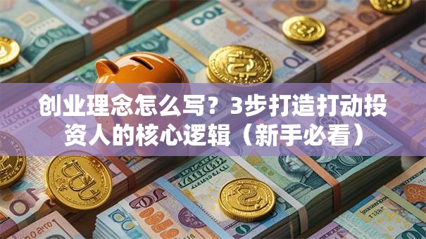 创业理念怎么写？3步打造打动投资人的核心逻辑（新手必看）