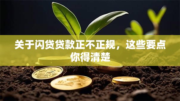 关于闪贷贷款正不正规，这些要点你得清楚