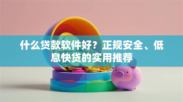 什么贷款软件好？正规安全、低息快贷的实用推荐