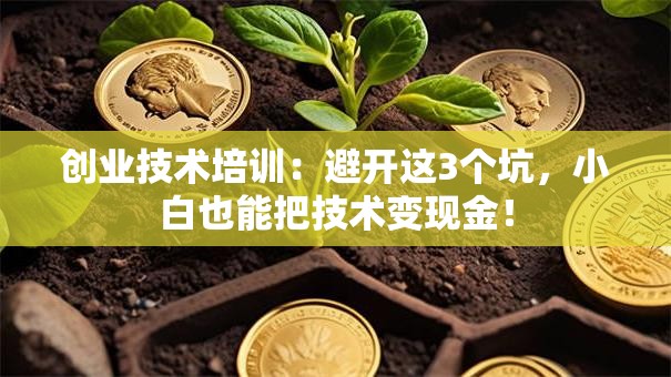 创业技术培训：避开这3个坑，小白也能把技术变现金！