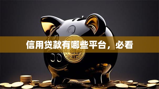 信用贷款有哪些平台，必看