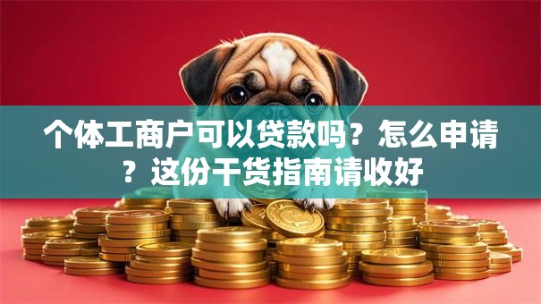 个体工商户可以贷款吗？怎么申请？这份干货指南请收好