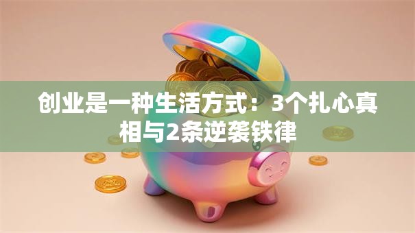 创业是一种生活方式：3个扎心真相与2条逆袭铁律