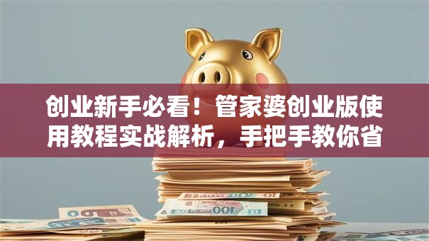 创业新手必看！管家婆创业版使用教程实战解析，手把手教你省时省心
