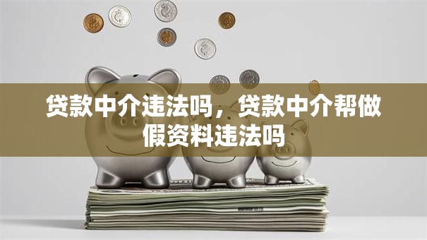 贷款中介违法吗，贷款中介帮做假资料违法吗