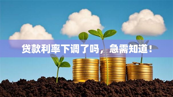 贷款利率下调了吗,急需知道! 贷款利率下调了吗,急需知道!