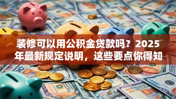 装修可以用公积金贷款吗？2025年最新规定说明，这些要点你得知道哦