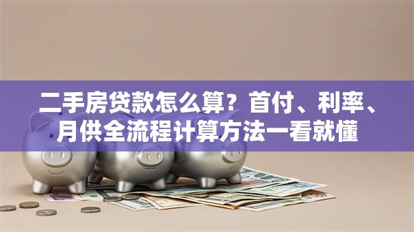 二手房贷款怎么算？首付、利率、月供全流程计算方法一看就懂