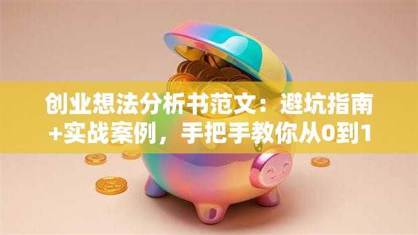 创业想法分析书范文：避坑指南+实战案例，手把手教你从0到1