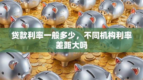 贷款利率一般多少，不同机构利率差距大吗