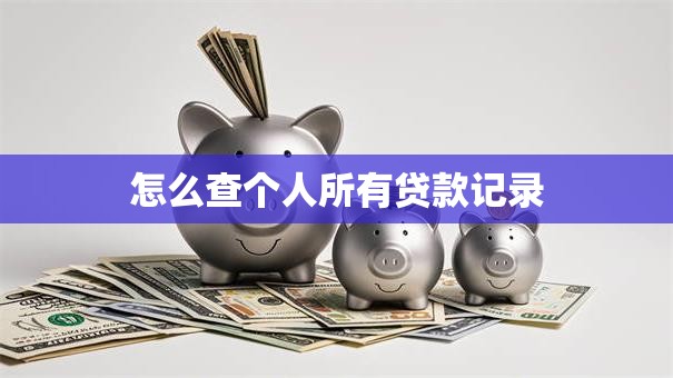 怎么查个人所有贷款记录