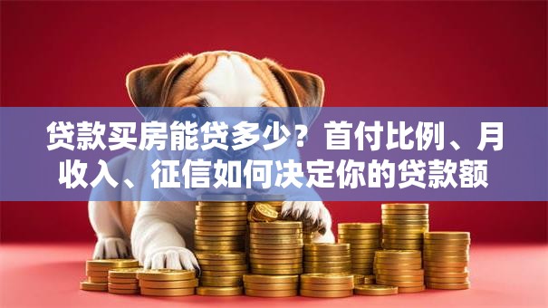 贷款买房能贷多少？首付比例、月收入、征信如何决定你的贷款额度
