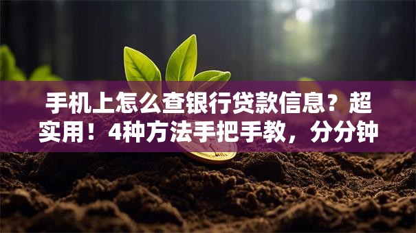 手机上怎么查银行贷款信息？超实用！4种方法手把手教，分分钟查到结果