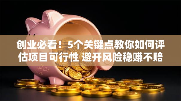 创业必看！5个关键点教你如何评估项目可行性 避开风险稳赚不赔