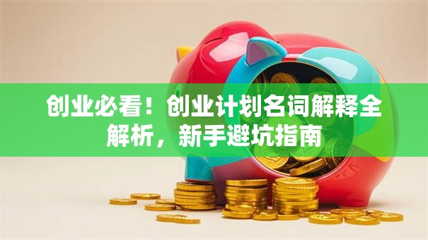 创业必看！创业计划名词解释全解析，新手避坑指南