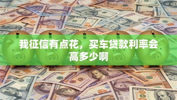 我征信有点花，买车贷款利率会高多少啊