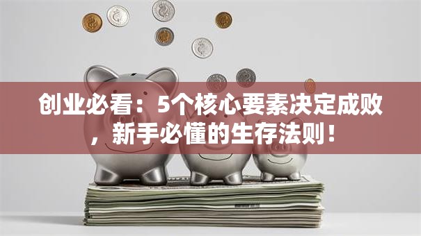 创业必看：5个核心要素决定成败，新手必懂的生存法则！
