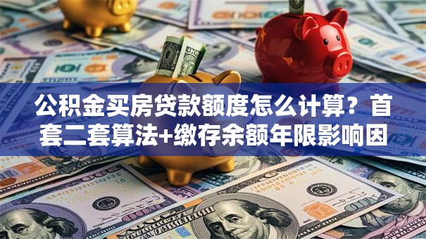 公积金买房贷款额度怎么计算？首套二套算法+缴存余额年限影响因素详解