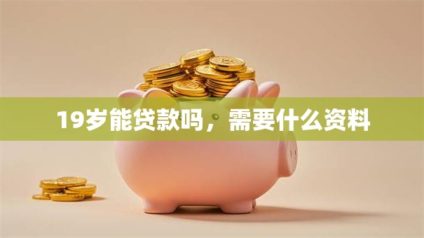 19岁能贷款吗，需要什么资料