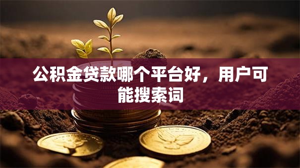 公积金贷款哪个平台好，用户可能搜索词