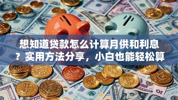 想知道贷款怎么计算月供和利息？实用方法分享，小白也能轻松算清楚