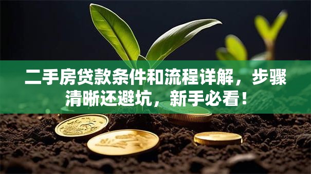 二手房贷款条件和流程详解，步骤清晰还避坑，新手必看！