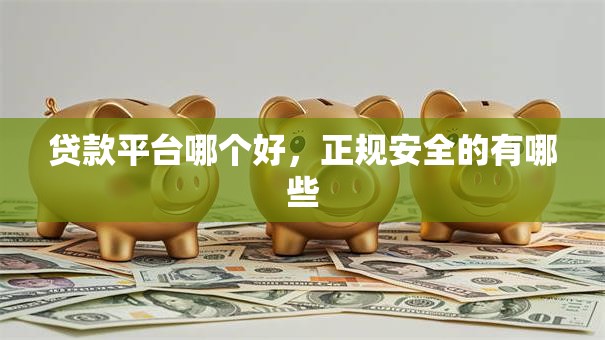 贷款平台哪个好，正规安全的有哪些