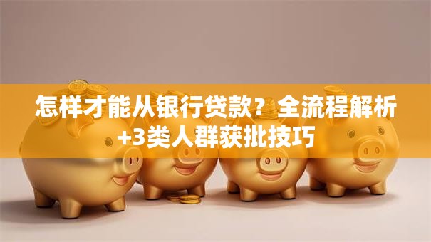 怎样才能从银行贷款？全流程解析+3类人群获批技巧