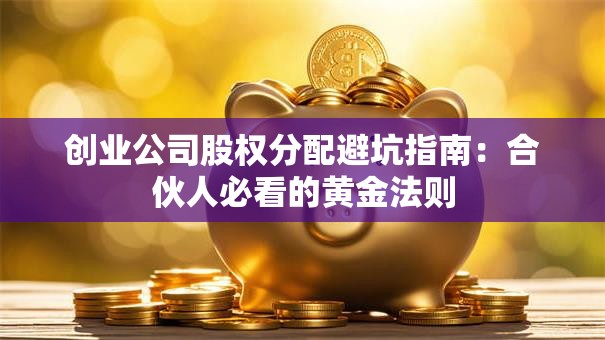创业公司股权分配避坑指南：合伙人必看的黄金法则