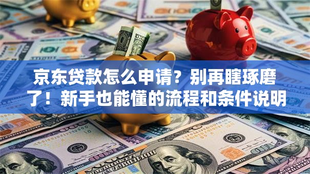京东贷款怎么申请？别再瞎琢磨了！新手也能懂的流程和条件说明