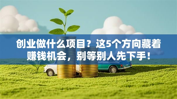 创业做什么项目？这5个方向藏着赚钱机会，别等别人先下手！
