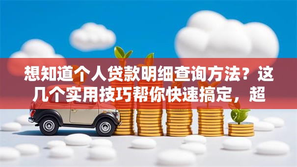 想知道个人贷款明细查询方法？这几个实用技巧帮你快速搞定，超方便！