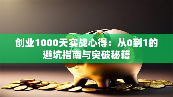 创业1000天实战心得：从0到1的避坑指南与突破秘籍